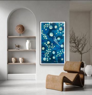 Schilderij „Night Blues” – uniek werk in acryl beschikbaar voor biedingen