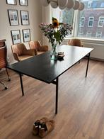 Fonq Zwarte Eettafel - Stijlvol en Modern, Huis en Inrichting, Tafels | Eettafels, Ophalen, Gebruikt, 50 tot 100 cm, Vier personen