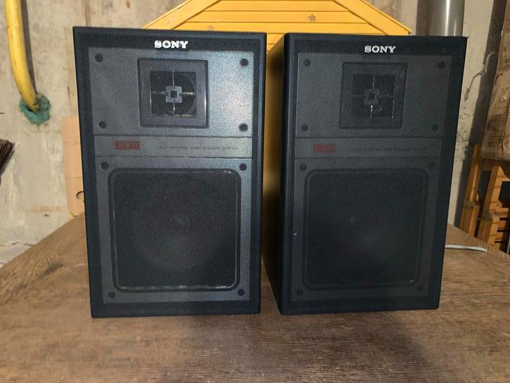 Sony SS-V11 Speakers - Vintage Geluid!, Audio, Tv en Foto, Luidsprekers, Gebruikt, Front, Rear of Stereo speakers, Minder dan 60 watt