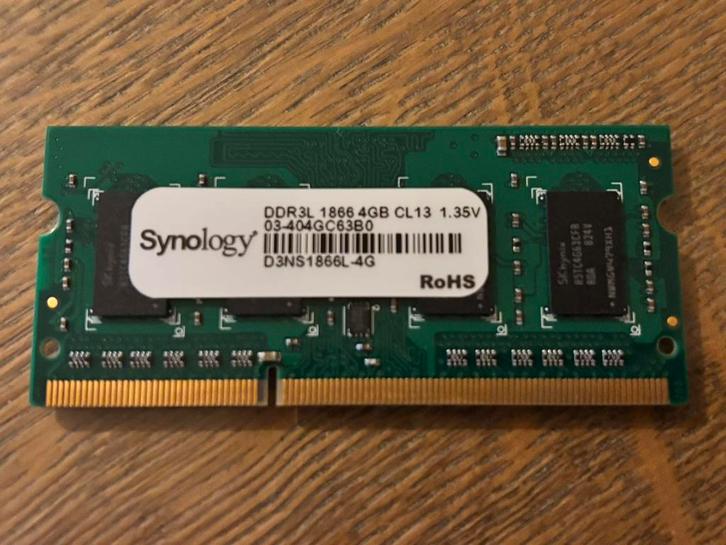 4GB Synology RAM Geheugen - D3NS1866-4G, Computers en Software, RAM geheugen, Nieuw, Desktop, 4 GB, DDR4, Ophalen of Verzenden
