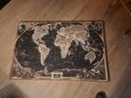 Canvas Doek Wereldkaart 118x78,5 cm, Ophalen, Zo goed als nieuw