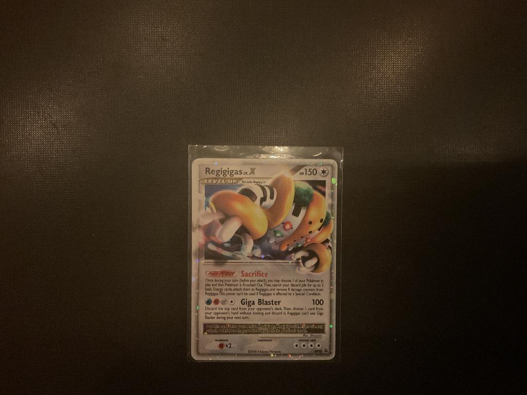 Pokemon Regigigas LV. X, Ophalen of Verzenden, Gebruikt, Losse kaart, Foil