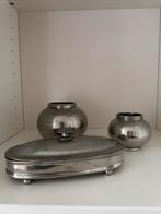 Lepeldoosje en 2 potjes edel tin, Ophalen, Zo goed als nieuw, Overige materialen, Minder dan 25 cm