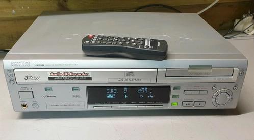 Philips cdr802 3cd speler recorder + afstandsbediening, Audio, Tv en Foto, Cd-spelers, Ophalen of Verzenden