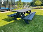 Kunststof picknick tafel van 2,5 meter, Tuin en Terras, Overige materialen, Gebruikt, Rechthoekig, Ophalen of Verzenden