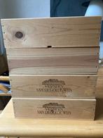 4 lege wijnkistjes, Ophalen, Zo goed als nieuw