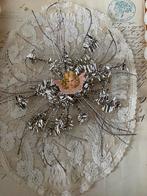 Twee grote tinsel kerststerren met poëzie plaatje, Ophalen of Verzenden, Zo goed als nieuw