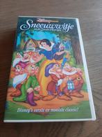 Disney Classic Sneeuwwitje en de zeven dwergen vhs., Gebruikt, Tekenfilm, Alle leeftijden, Ophalen of Verzenden