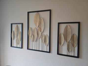 Muurdecoratie Set - Bladeren Design beschikbaar voor biedingen