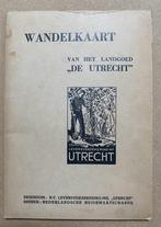 Wandelkaart van het Landgoed “De Utrecht”, Boeken, Atlassen en Landkaarten, Nederland, Gelezen, Ophalen of Verzenden, 1800 tot 2000