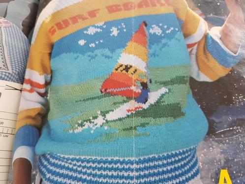 Surf trui breipatroon, Hobby en Vrije tijd, Breien en Haken, Zo goed als nieuw, Breien, Patroon of Boek, Ophalen of Verzenden