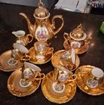 Puntgaaf Mokka servies Barok goud verguld, Ophalen of Verzenden