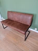 Eetkamerbank “Fred” met ijzeren sledepoot 135cm, Huis en Inrichting, Stoelen, Ophalen, Metaal, Eén, Industrieel vintage