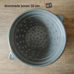 EMAILLE GRIJSE VERGIET., Antiek en Kunst, Ophalen of Verzenden