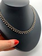 X414 Prachtige zilveren ketting noorse stijl, Sieraden, Tassen en Uiterlijk, Antieke sieraden, Ophalen of Verzenden, Zilver, Ketting