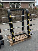 Halter stangen rek voor 10 x stang, Ophalen, Stangen rek, Halterstangen, Zo goed als nieuw