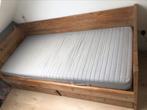 Steigerhouten bed 200x100, Huis en Inrichting, Slaapkamer | Bedden, Beige, 100 cm, Gebruikt, 210 cm