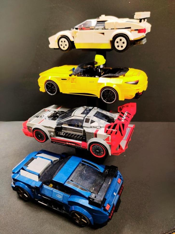 Display voor 4 LEGO Speed Champions auto’s – 3D print 3D13, Hobby en Vrije tijd, Overige Hobby en Vrije tijd, Nieuw, Verzenden