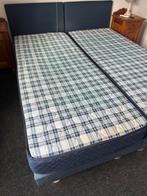 Boxspring 160*200, Ophalen, Gebruikt, Blauw, Tweepersoons