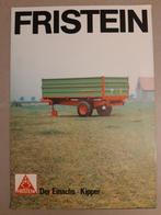 Tractor folder Fristein der einachs kipper, Boeken, Catalogussen en Folders, Ophalen of Verzenden, Zo goed als nieuw