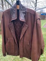 Warme bruine  leren gevoerde jas van Tenson maat 52, Maat 52/54 (L), Bruin, Ophalen of Verzenden, Zo goed als nieuw