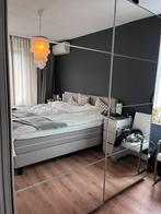 Pax kledingkast met spiegelschuifdeuren, Ophalen, Zo goed als nieuw, 50 tot 75 cm, 200 cm of meer