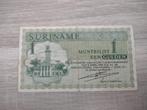 Biljet 1 gulden Suriname, 1971, Postzegels en Munten, 1 gulden, Ophalen of Verzenden