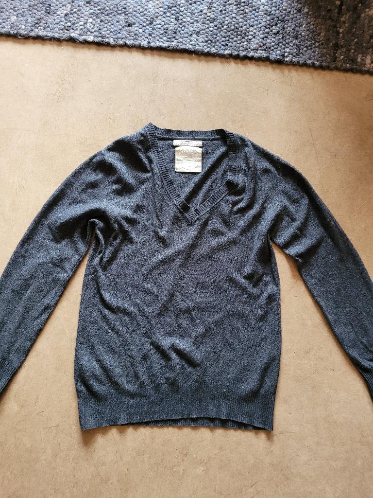 Burberry heren trui wol cashmere L grijs, Maat 52/54 (L), Verzenden, Zo goed als nieuw, Grijs