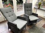 Rieten buitenstoelen, Tuin en Terras, Tuinstoelen, Ophalen, Gebruikt, Rotan, Verstelbaar