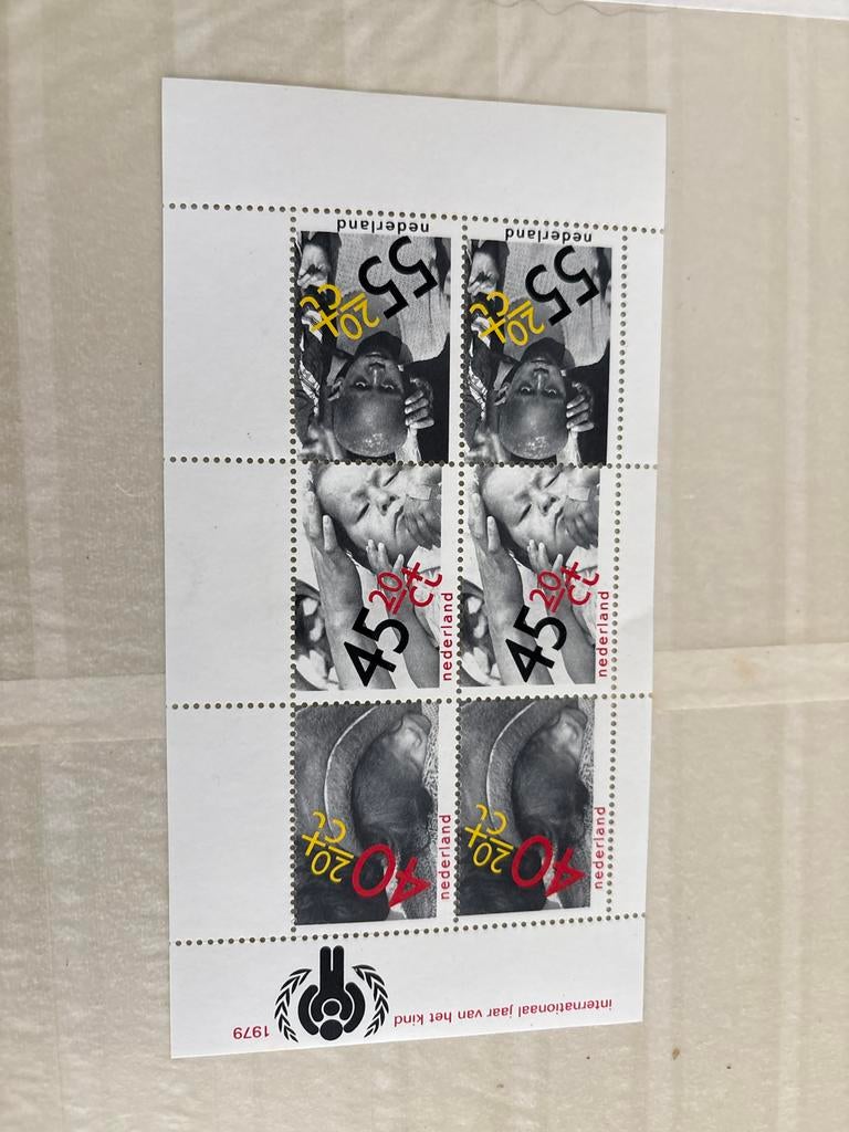 Kinderpostzegels Nederland 1979 - vel, Ophalen of Verzenden, Na 1940, Postfris