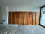 Houten louvre deuren, Doe-het-zelf en Verbouw, Ophalen, Gebruikt, Binnendeur, 200 tot 215 cm