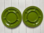 Fondue borden Thomas seventies groen set vintage, Ophalen of Verzenden, Huis en Inrichting