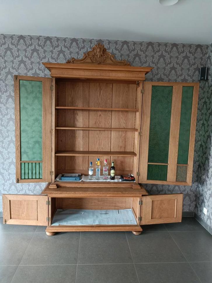 Antieke massief eiken kast buffetkast bibliotheek AKTIEPRIJS, Antiek en Kunst, Antiek | Meubels | Kasten, Ophalen