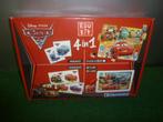 NIEUW Disney Cars Spellen set 4 in 1 memo,domino,puzzel,6cub, Hobby en Vrije tijd, Gezelschapsspellen | Bordspellen, Nieuw, Een of twee spelers