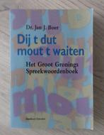 Het Groot Gronings Spreekwoordenboek, Dr. Jan J. Boer 8 euro, Boeken, Woordenboeken, Gelezen, Dr. Jan J. Boer, Overige uitgevers