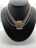 S643 Prachtig zilveren collier Noors ontwepr, Sieraden, Tassen en Uiterlijk, Antieke sieraden, Ophalen of Verzenden, Zilver, Ketting