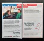 Spoorwegmuseum entree €12,50 per persoon, Tickets en Kaartjes, Drie personen of meer, Kortingsbon, Overige typen