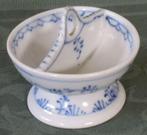 Nr L190: 1 Saksisch blauw porseleinen peper- en zoutbakje, Antiek en Kunst, Antiek | Servies los, Ophalen of Verzenden