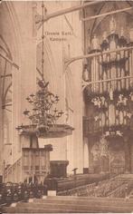 Kampen Groote Kerk Interieur met orgel ca. 1920 LRV, Ophalen of Verzenden, Voor 1920, Ongelopen, Overijssel