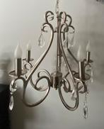 Practige zilverkleurige kroonluchter Milano, Ophalen, Gebruikt, Glas, Modern klassiek landelijk