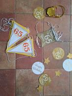 Versiering 65 jaar: Vlaggetjeslijnen en Hangende decoratie, Ophalen of Verzenden, Zo goed als nieuw, Versiering, Verjaardag