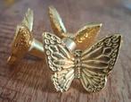Goudkleurige kastnop vlinder, Huis en Inrichting, Woonaccessoires | Overige, Ophalen of Verzenden, Nieuw
