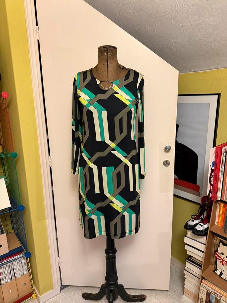 Ana Alcazar kleurrijk jurkje Maat 36, Kleding | Dames, Jurken, Zo goed als nieuw, Maat 36 (S), Overige kleuren, Knielengte, Verzenden