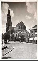 Delft, nieuwe kerk buitenaanzicht, Ophalen of Verzenden, 1940 tot 1960, Ongelopen, Zuid-Holland