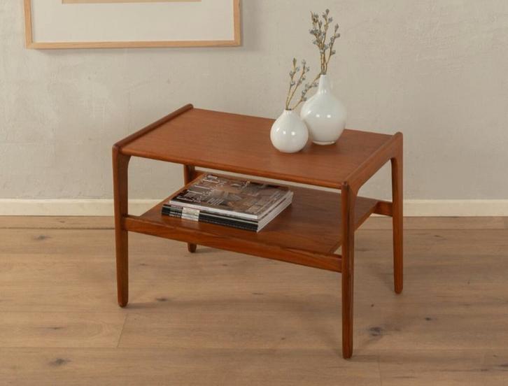 Vintage teak houten tafel, Huis en Inrichting, Tafels | Sidetables, Zo goed als nieuw, 25 tot 50 cm, 50 tot 100 cm, Vierkant, Teakhout