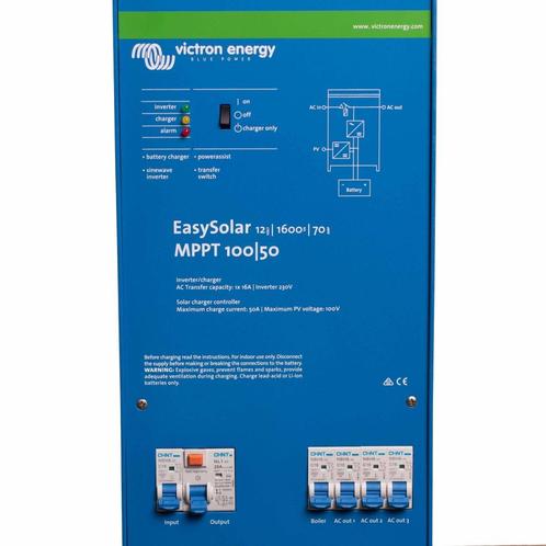 Victron EasySolar 12/1600/70-16 MPPT 100/50, Watersport en Boten, Navigatiemiddelen en Scheepselektronica, Nieuw, Kabel of Apparatuur