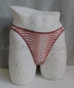 String met Opdruk bruin-wit Maat S - M en L (245), Nicolle_Lingerie, Ophalen of Verzenden, Overige kleuren, String