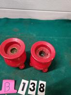 kandelaars vintage van hout 2x [b138], Diversen, Kerst, Ophalen of Verzenden, 'T Olde Gre-j, Info@toldegrej.nl, Endepoelstraat 20f Didam