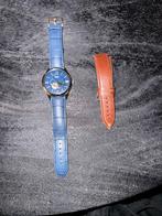 Horloge fossil, Overige merken, Leer, Staal, Ophalen of Verzenden