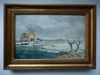 Winterlandschap J.H. v/d Sijde met lijst / A-kwaliteit, Antiek en Kunst, Kunst | Schilderijen | Klassiek, Ophalen of Verzenden